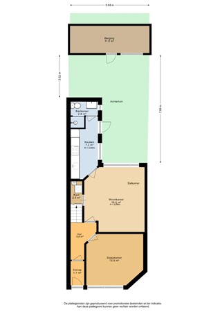 Floorplan - Ottergracht 22, 3064 LN Rotterdam